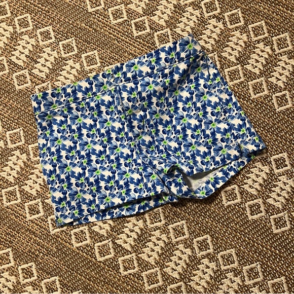 Abercrombie & Fitch women’s shorts size 00 w24 Blue floral Print - Picture 6 of 8